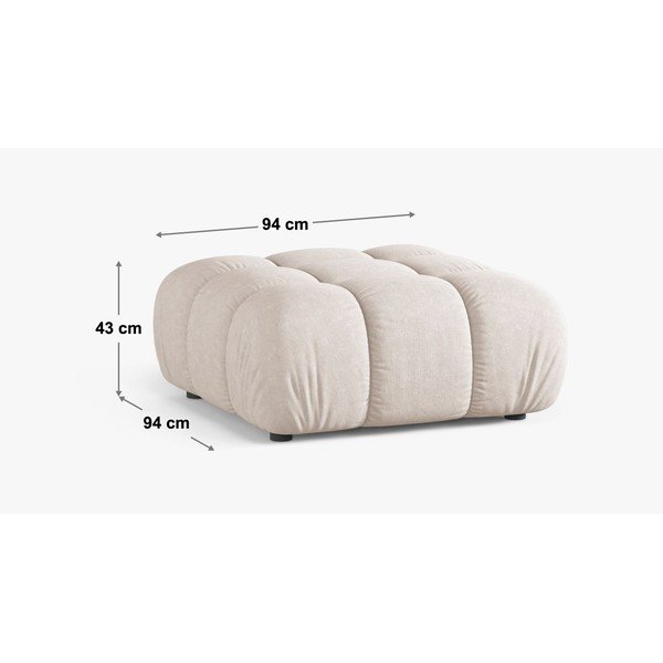 Бежова кадифена табуретка – Micadoni -image-3