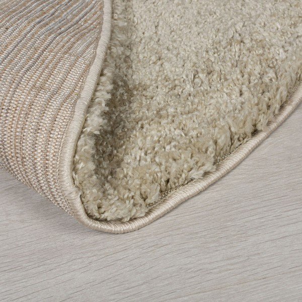 Бежов кръгъл килим 133x133 cm - Flair Rugs-image-3