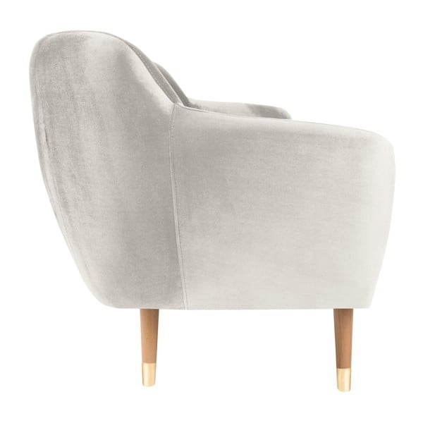 Диван от кремаво кадифе , 158 см Benito - Mazzini Sofas-image-3