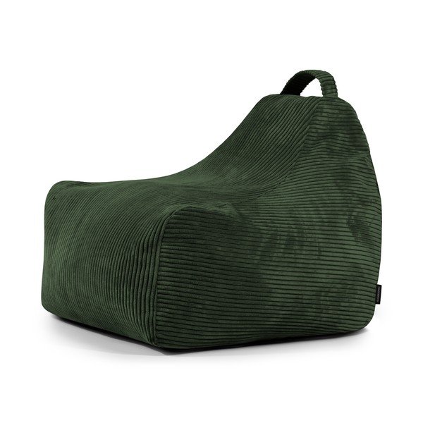 Зелен детски пуф от рипсено кадифе Game Amuse – SLOWDOWN