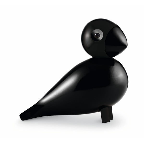 Черна статуетка от масивна букова дървесина Songbird Ravn - Kay Bojesen Denmark