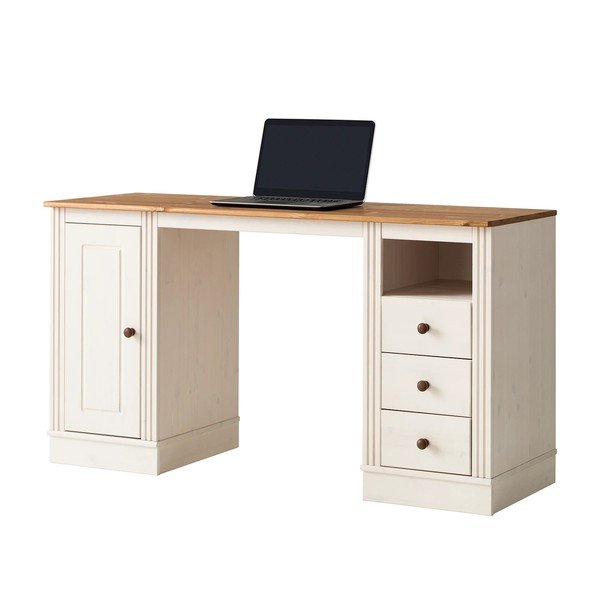 Работна маса с боров плот 50x140 cm Anita – Støraa-image-4