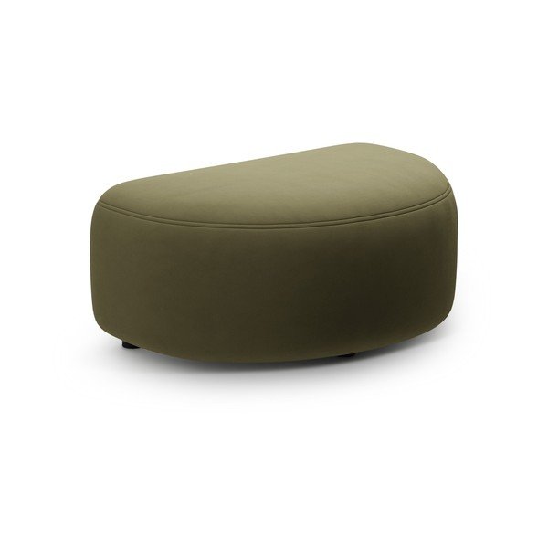 Зелена кадифена табуретка Kate – Micadoni 