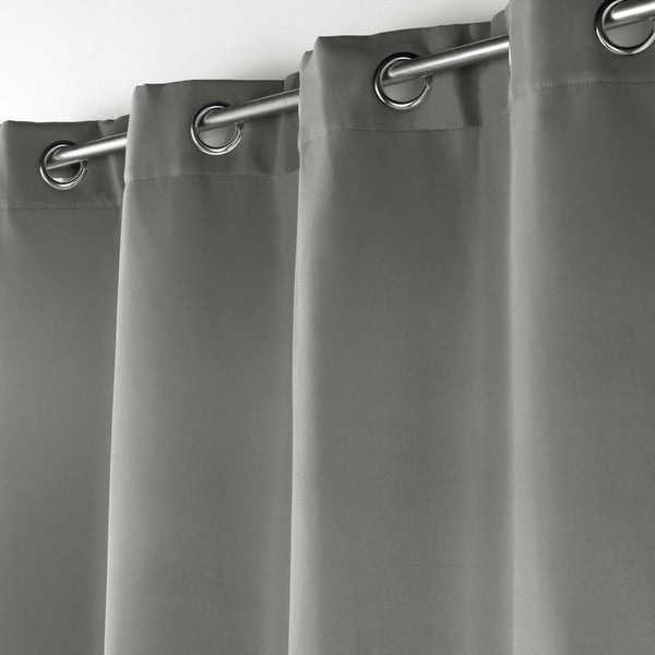 Сиво термо перде от микрофибър 135x260 cm Micropolar – douceur d'intérieur-image-1