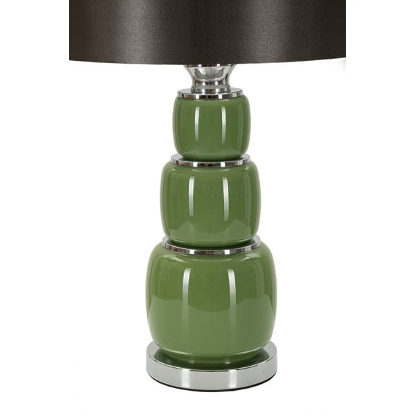 Зелена и сива настолна лампа с текстилен абажур (височина 57 cm) Eva – Mauro Ferretti-image-2