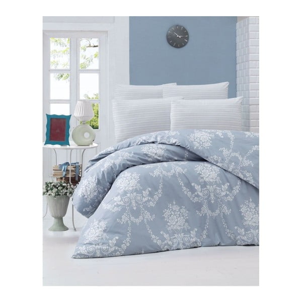 Памучно спално бельо Ranforce с чаршаф за двойно легло Gloria Malo, 200 x 220 cm - Mijolnir