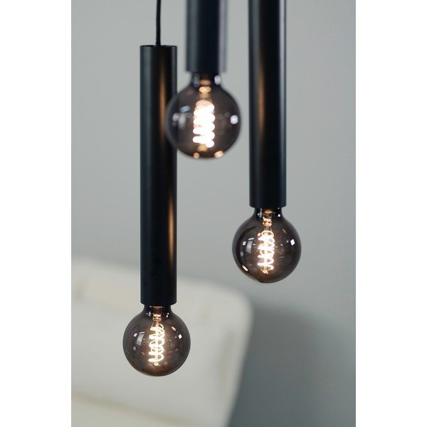 Черна висяща лампа с метален абажур 25x25 cm Sencillo - Markslöjd-image-2