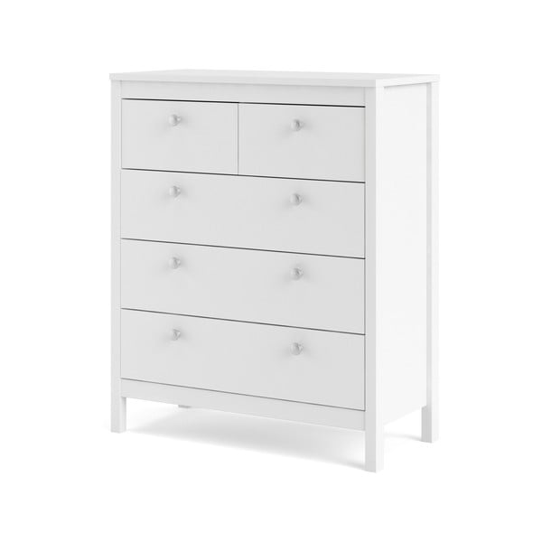 Бял висок скрин 82x99 cm Madrid – Tvilum-image-3