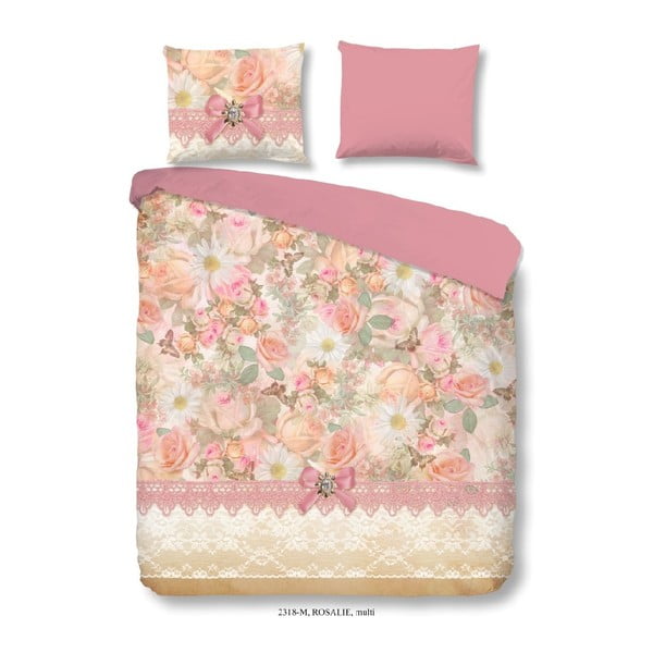 Двойно спално бельо от микрофибър Roses, 240 x 200 cm - Muller Textiels
