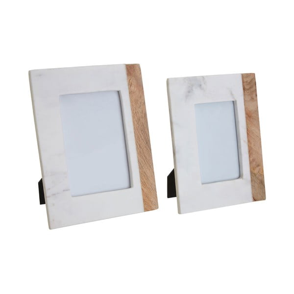 Каменна рамка в бял и естествен цвят 20x25 cm Sena - Premier Housewares-image-1