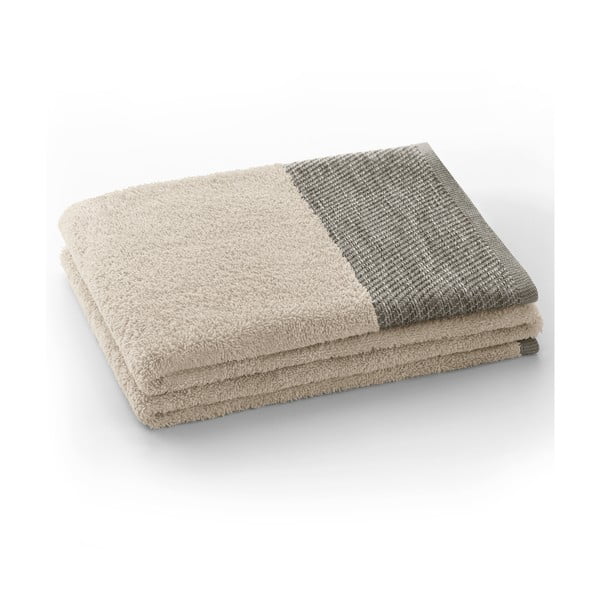 Бежова памучена кърпа от тери 50x90 cm Aria – AmeliaHome