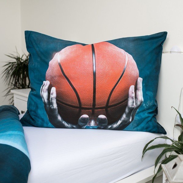 Единично  памучно детско спално бельо 140x200 cm Basketball – Jerry Fabrics-image-3