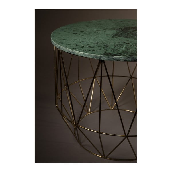 Масичка за кафе с мраморен плот , ⌀ 51 cm Boss - Dutchbone-image-1