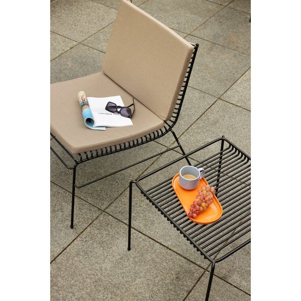 Черно метално градинско кресло String – Hübsch-image-1