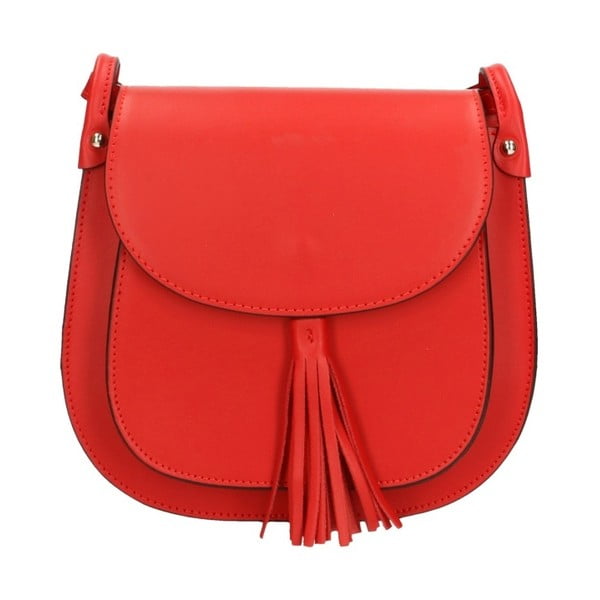 Червена кожена чанта Kara - Roberto Buono