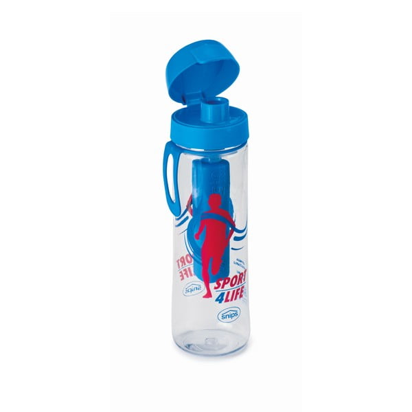 Синя бутилка за вода с инфузор Sport, 750 ml - Snips
