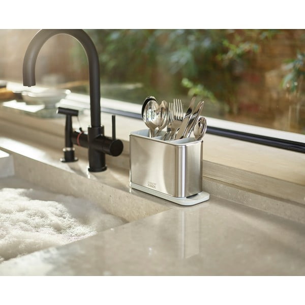 Метална тавичка за оттичане за прибори в сребрист цвят  Surface – Joseph Joseph-image-3