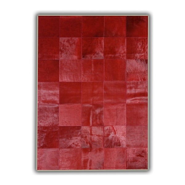 Обикновен червен кожен килим, 180 x 120 cm - Pipsa
