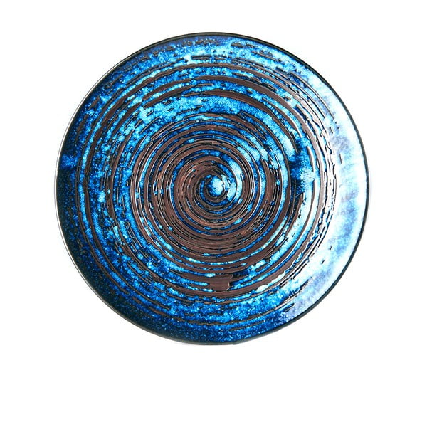 Синя керамична чиния Swirl, ø 29 cm Copper - MIJ