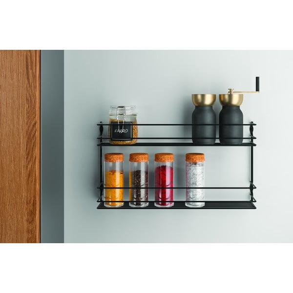 Стенен стоманен органайзер за подправки Pepito – Metaltex-image-1