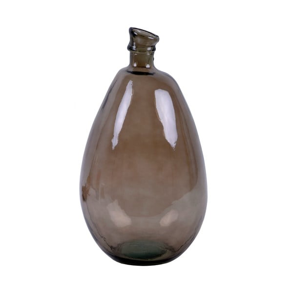 Кафява ваза от рециклирано стъкло Simplicity, височина 47 cm - Ego Dekor