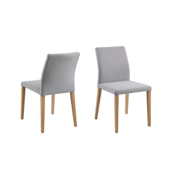 Sada 2 světle šedých jídelních židlí Actona Zina Dining Set-image-3