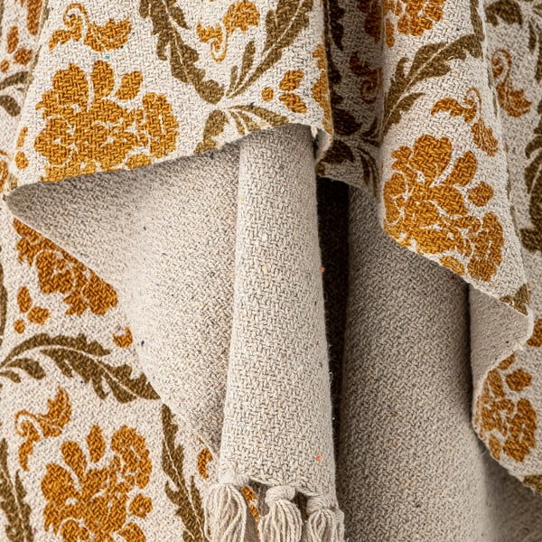 Одеяло от рециклиран памук 130x160 cm Hanny - Bloomingville-image-3