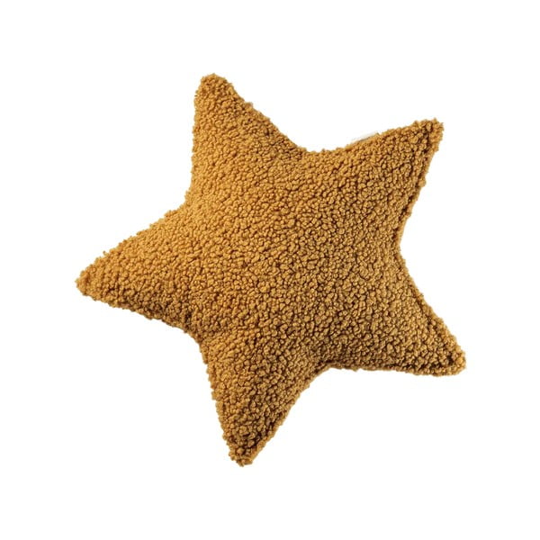 Кафява детска възглавница за диван от букле Star – Wigiwama