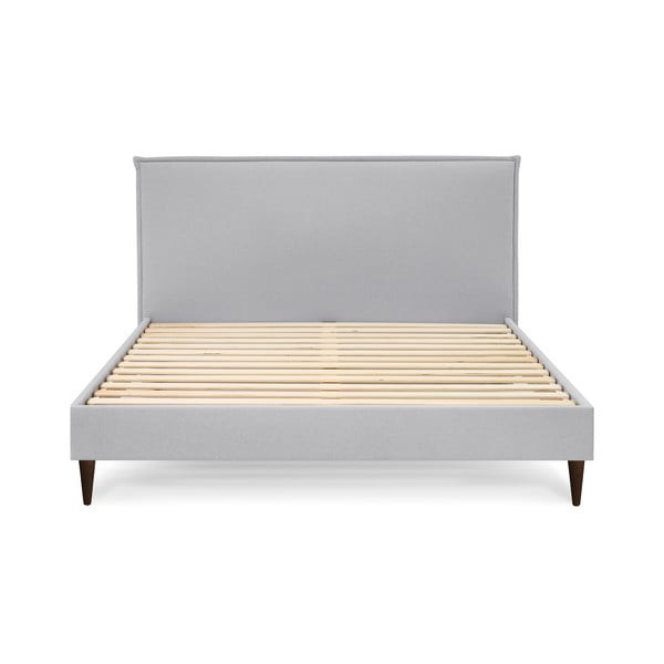 Светлосиво тапицирано двойно легло с решетка 180x200 cm Sary - Bobochic Paris-image-3