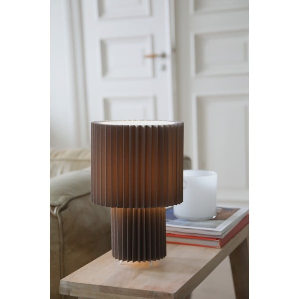 Сива настолна лампа с текстилен абажур (височина 32 cm) Catis – Markslöjd-image-1