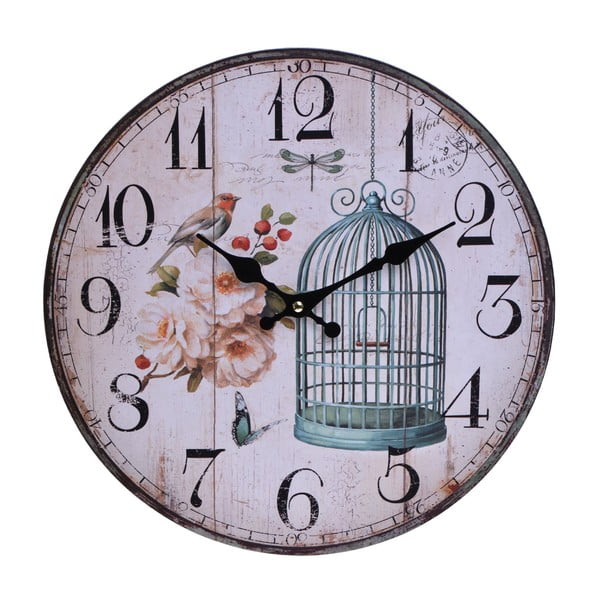 Nástěnné hodiny Vintage Cage, 33,8 cm