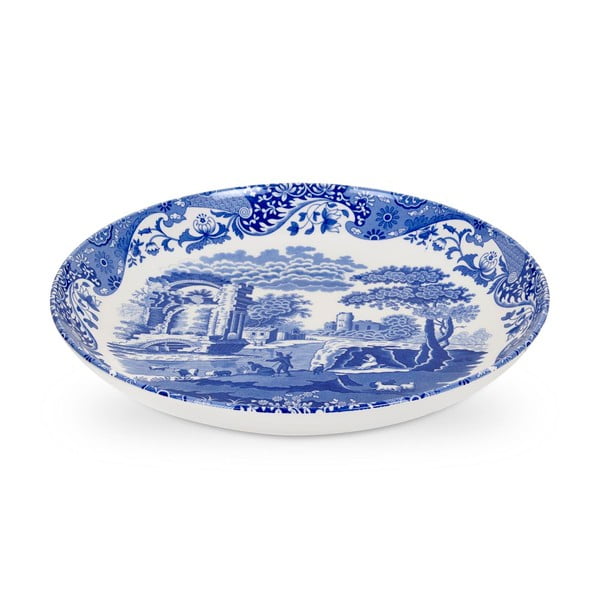 Бяла и синя чиния за паста Синя италианска, ø 30 cm - Spode