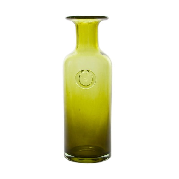 Skleněná karafa/váza Carage, olivová