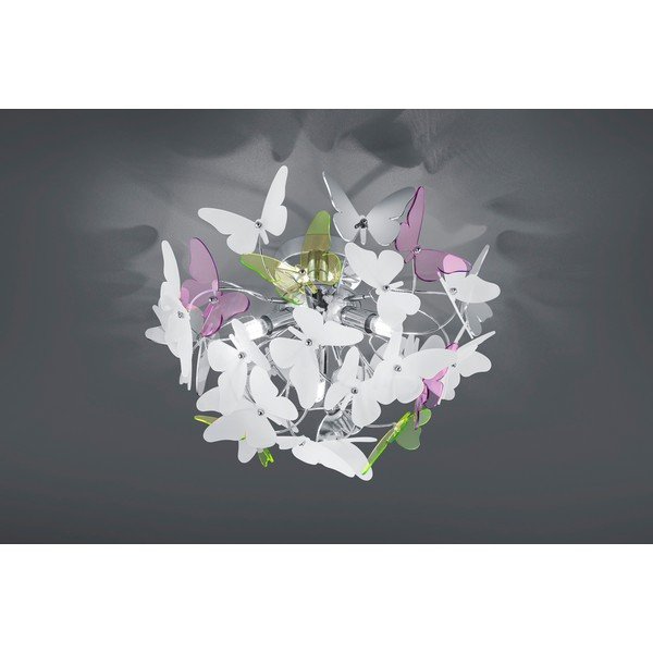 Детско осветително тяло с пластмасов абажур ø 45 cm Butterfly – Reality-image-1