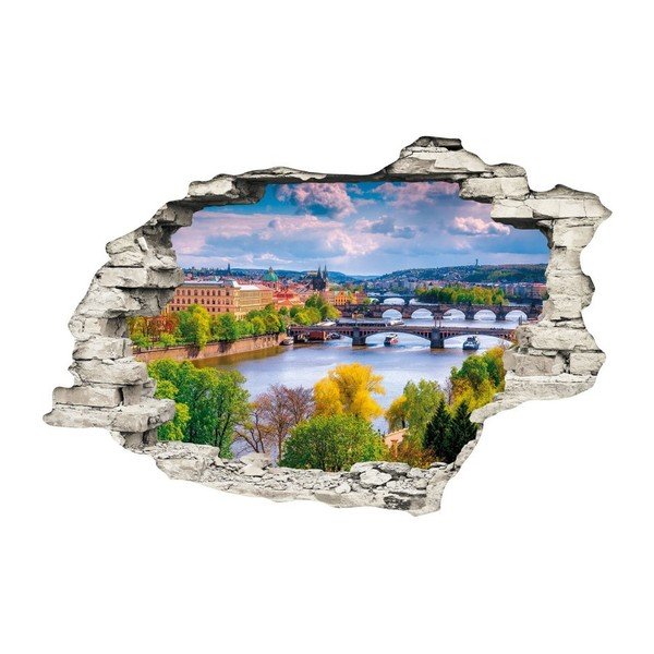 3D стикер за стена Пражка пролет, 90 x 60 cm - Ambiance-image-2