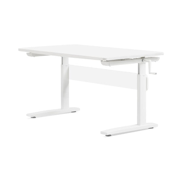 Бяло бюро с регулируема височина Elegant Classic - Flexa