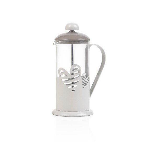 Бяла френска преса за кафе или чай Batticuore, 350 ml - Brandani-image-1
