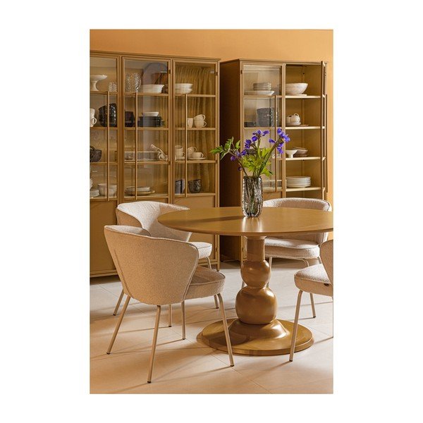 Метална витрина в цвят горчица 140x200x44 cm Exhibit – WOOOD-image-1