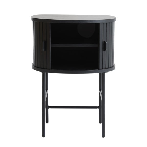 Черно нощно шкафче Nola – Unique Furniture-image-1