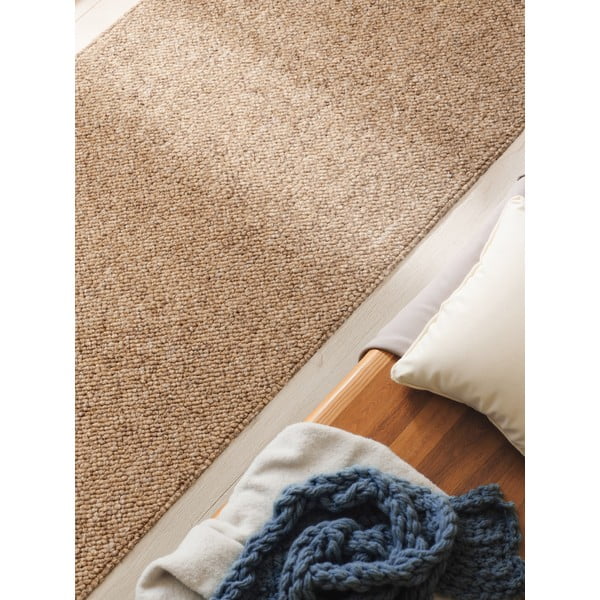 Светлокафява пътека подходяща за пране 80x240 cm Rocco Caramel – Elle Decoration-image-3