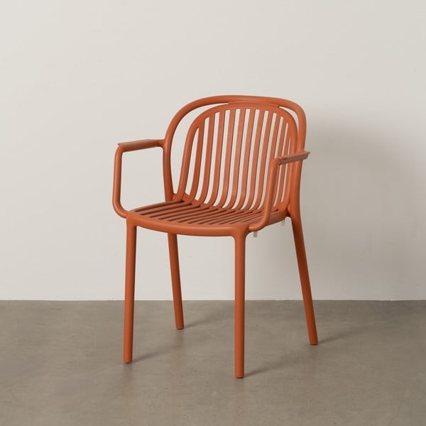 Теракотен пластмасов трапезен стол Alia – Ixia-image-1