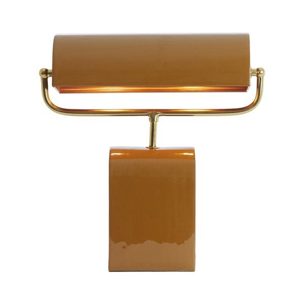 Оранжева метална настолна лампа (височина 38 cm) Cardona – Light & Living-image-1