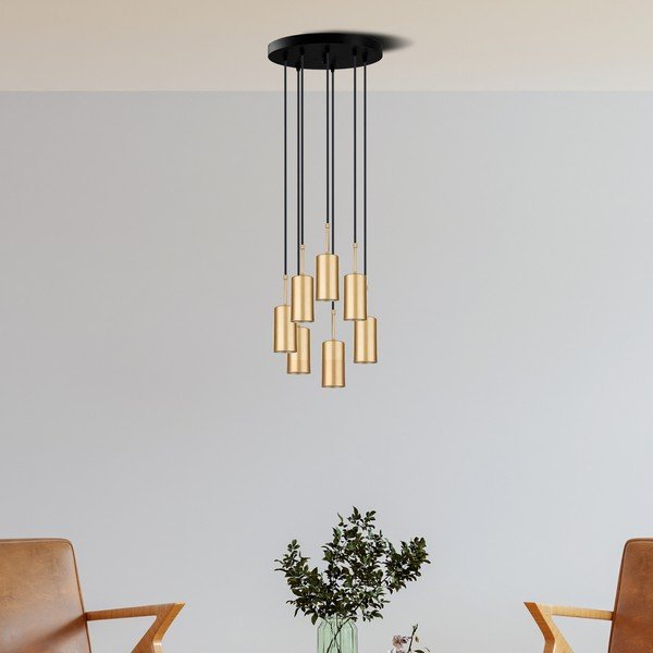 Висяща лампа в златист цвят, височина 120 cm Geo - Squid Lighting-image-2