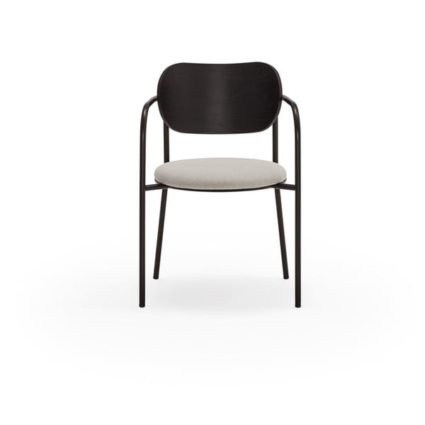 Черно-сив трапезен стол в декор от пепел Eclipse - Teulat-image-3