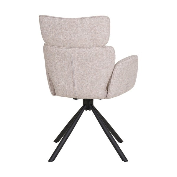 Бежови тапицирани трапезни столове в комплект с подлакътници 2 бр. Cordoba – House Nordic-image-4