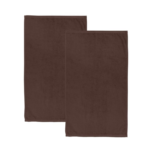 Кафяви бързосъхнещи памучни хавлиени кърпи от тери в комплект от 2 бр. 90x140 cm Quick Dry – Catherine Lansfield