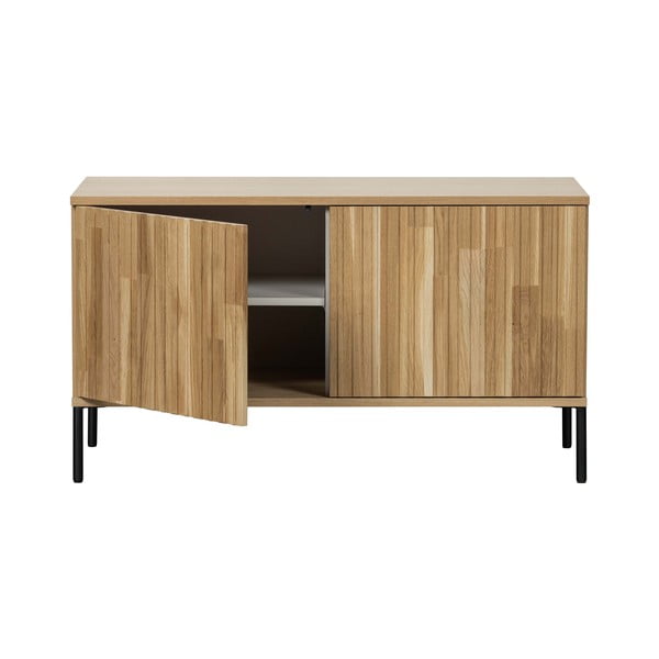 Маса за телевизор от декор от дъб  в естествен цвят 100x56x44 cm Gravure – WOOOD-image-3