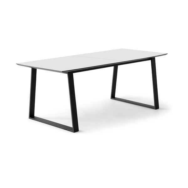 Бяла сгъваема трапезна маса с бял плот 100x210 cm Meza – Hammel Furniture