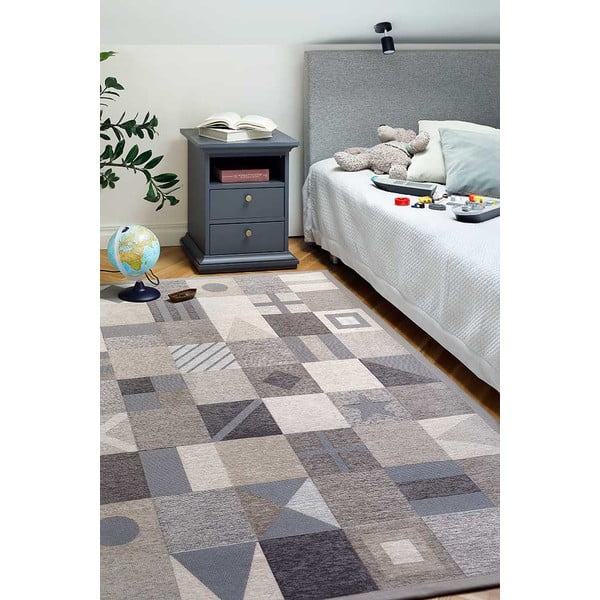 Детски килим в кафяво и бежово 200x140 cm Laeva - Narma-image-2