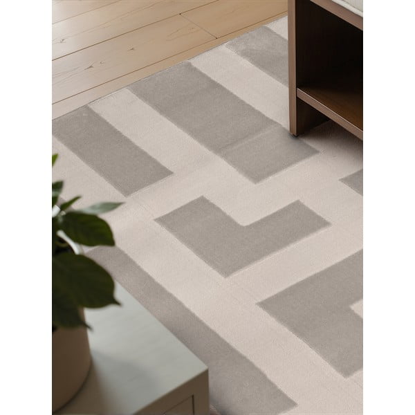 Сиво-кремав килим 200x280 cm Perles Onyx – Elle Decoration-image-3